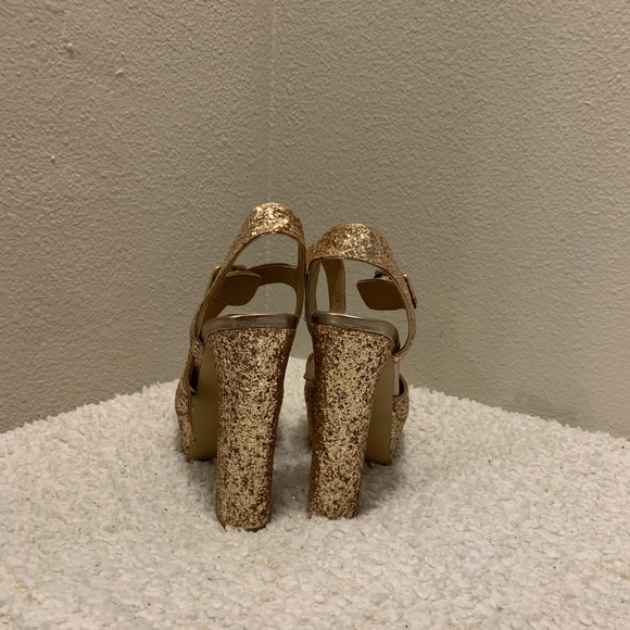 Gold glitter Steve Madden Jillyy platform sandals size 8.5 - Picture 3 of 10